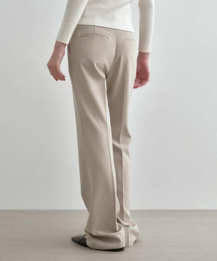 MONGDOL Semi-Bootcut Slacks Beige Mdpt021Beige
