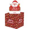 Red Santa Claus Pattern Surprise Gift Box Christmas Decoration Prop Atmosphere