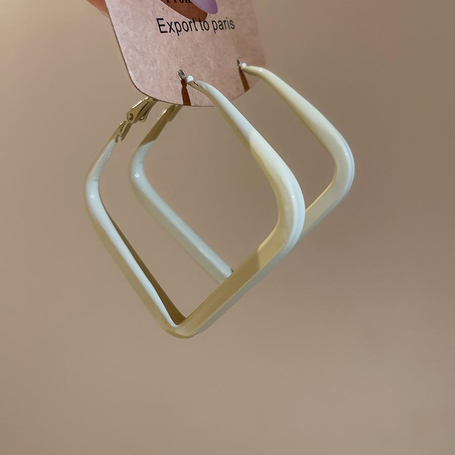 Silbernadel Leopard Harz Geo Runde Ohrringe, Retro Myer Stil, Nischen Design für Frauen