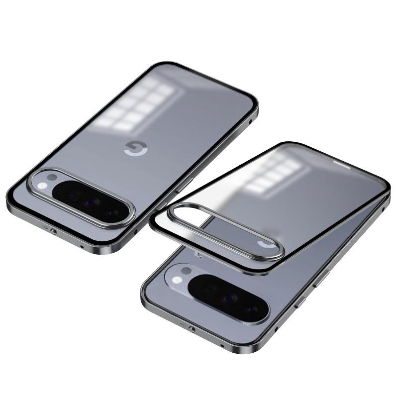

Alloy Metal Lens Protection Case For Google Pixel 10 Pro XL Transparent Tempered Glass Hard Shockproof Cover For Pixel 9 Pro XL For Pixel 10 Pro
