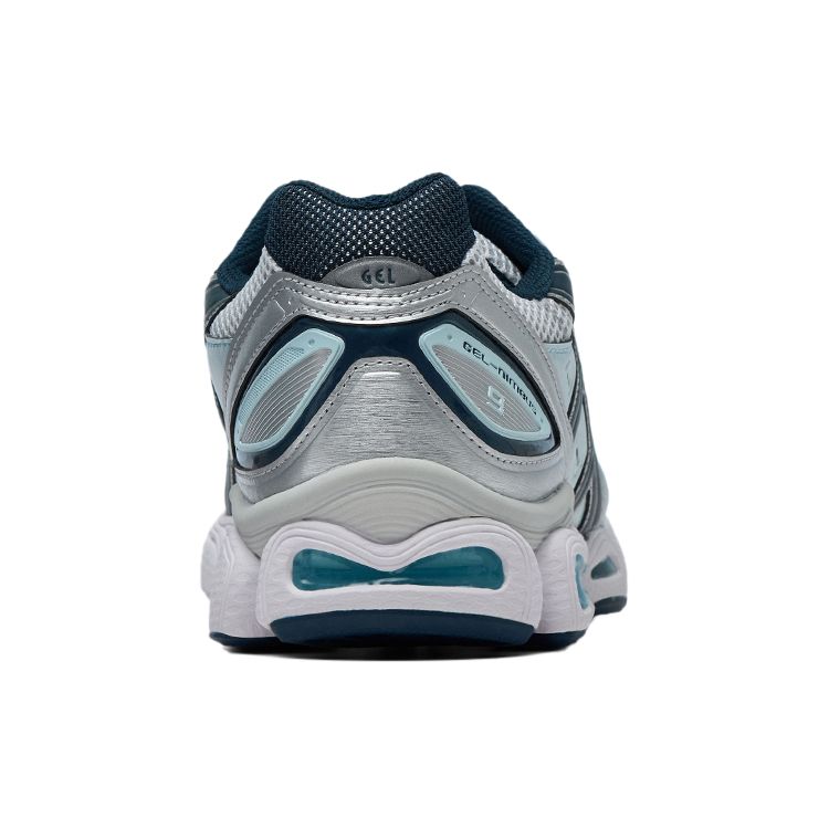 Asics Tênis Gel Nimbus 9 Prata Pura Azul Francês Feminino 1202A278-020