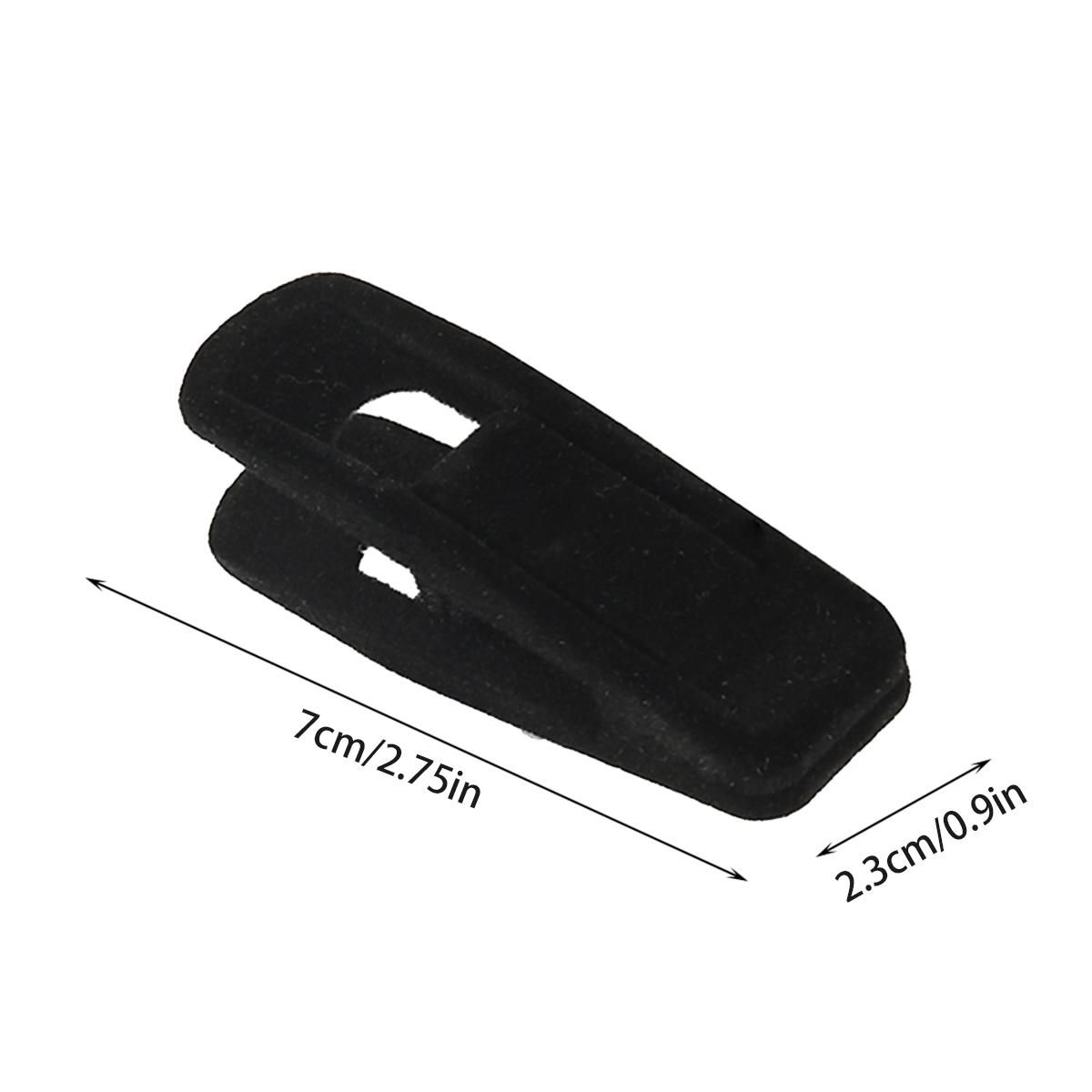 

20 шт. Бархатные вешалки с зажимами Вешалки-зажимы для брюк Бархатные вешалки-зажимы Нескользящие Утолщенные Зажимы для одежды и брюк Ветрозащитные Дропшиппинг чёрный