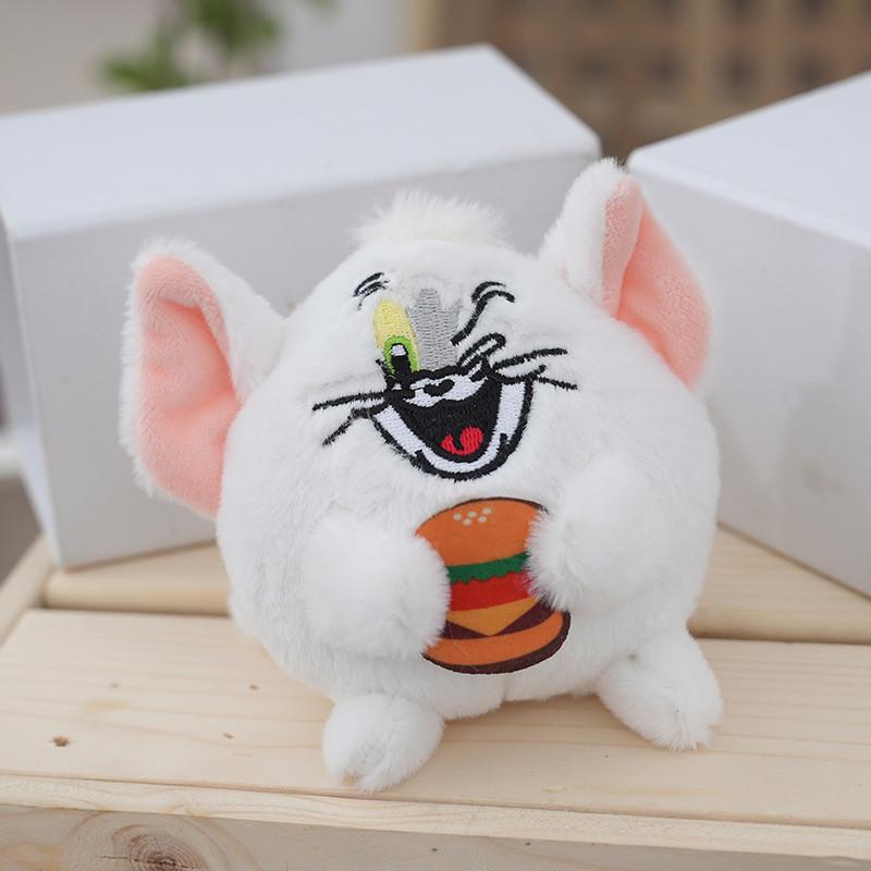

Adorable Jerry Mouse Plush Keychain Cute Cartoon Doll Bag Accessory 10cm белый