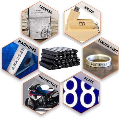 Stamping Tools 3-12.5 Mm Letter&Number Stamp Punch Steel With Plastic Case Number Stamp Leather Steel Punch