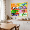 Animal Friends Puzzle Large Wall Tapestry,Ideal for Office Backdrops, Holiday Gifts, Home Decor (Living Room, Bedroom, Dorm, Parties), and Outdoor Cel