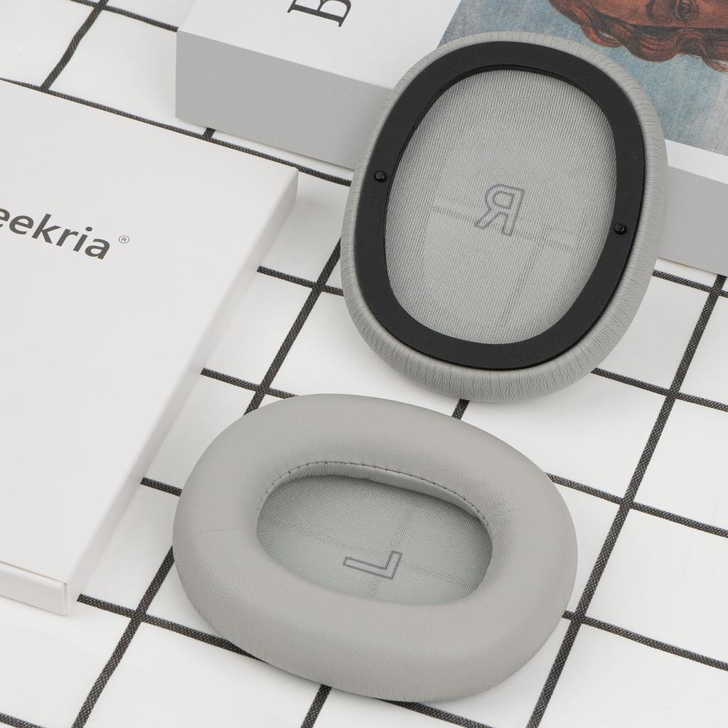 Geekria Elite Earpads Compatible with Bang & Olufsen Beoplay H95 (1266100) Headphones, Lambskin Ear/Ear Cups (Gray)