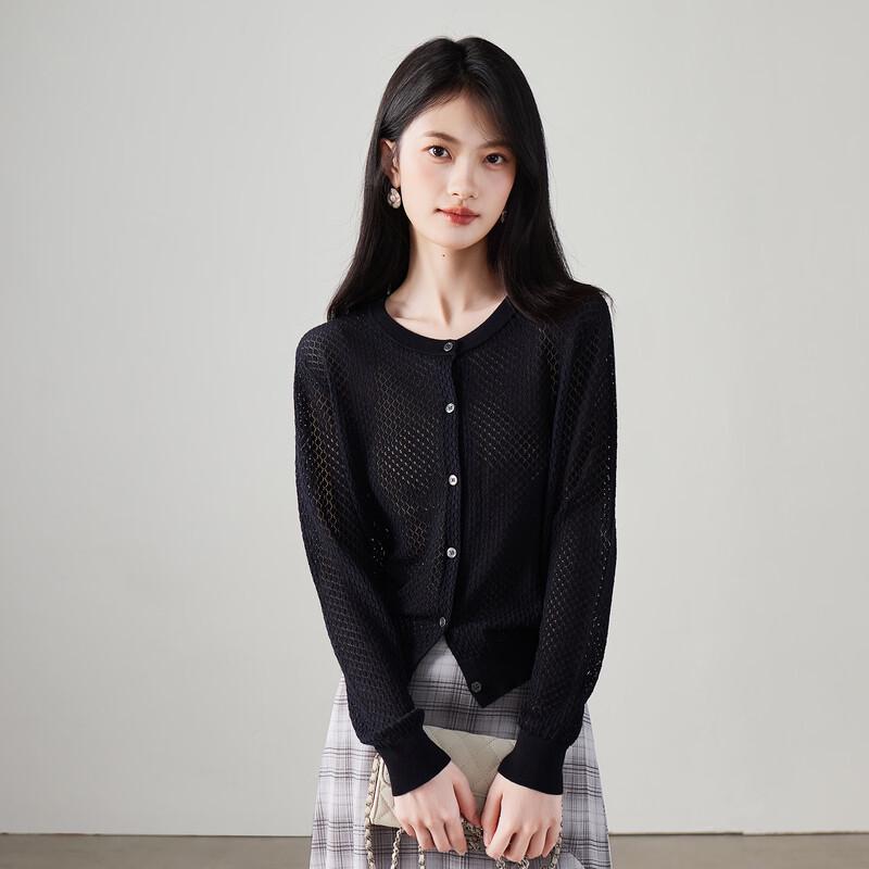 SOFSIL Women's 2026 Spring Round Neck Knit Cardigan