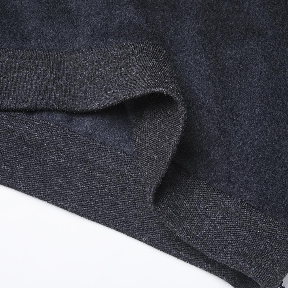 Emporio Armani Logo Embroidered Hooded Long Sleeve Sweatshirt Men Sweatshirt Dark-Gray 6H1M81-1NXQZ-0664