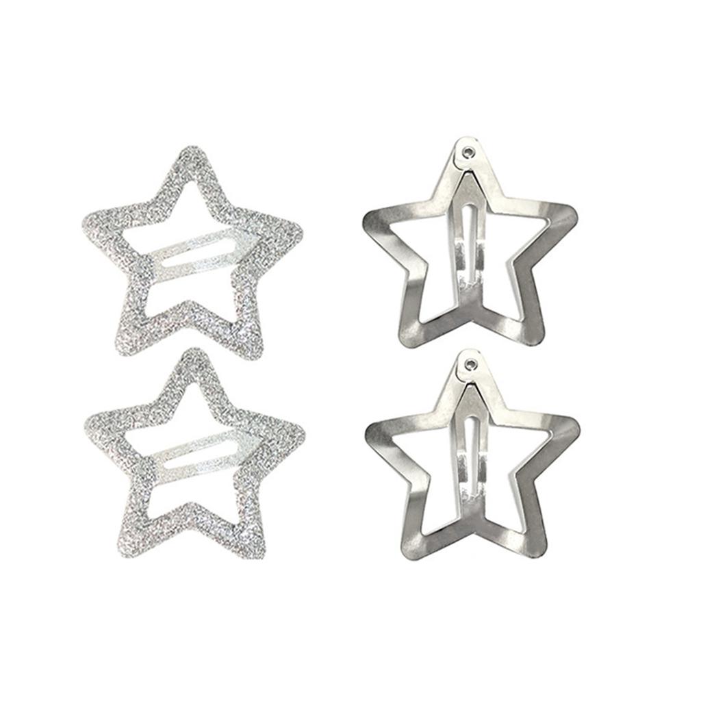 12pcs Star Shape Hair Clip Carnival Photography Hairpin for Woman Girls Dopamine Look Bangs Taking Photo Anti Slip