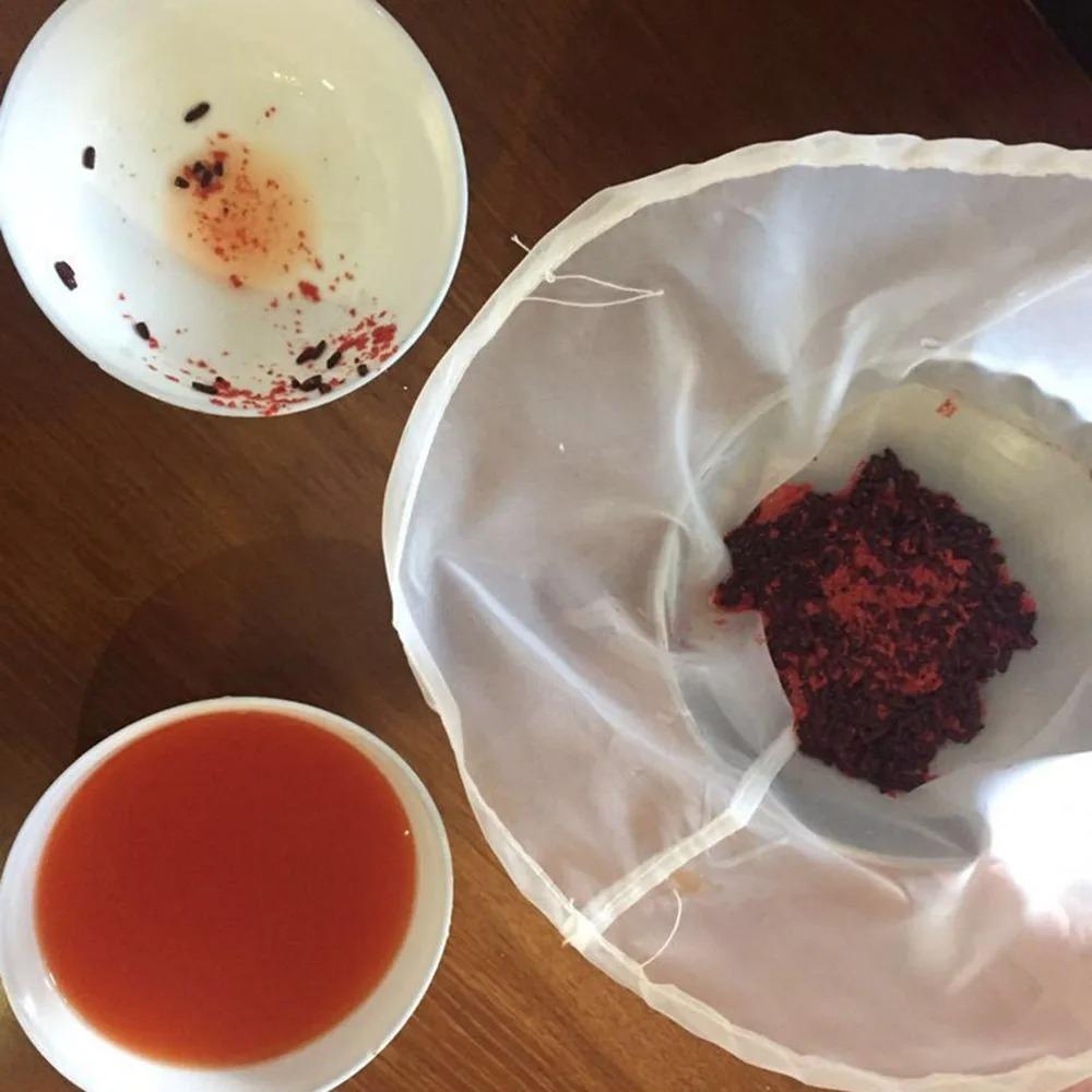 Bowl Shape Soy Milk Filter Bag Gauze Brew Coffee Filter Kitchen Accessaries Yogurt Filter Net  Wine