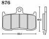 RK Brake Pad Mega Alloy KAWASAKI:Z1000 '03/'04 [Nissin 4P] (Front)