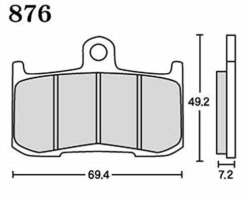 RK Brake Pad Mega Alloy KAWASAKI:Z1000 '03/'04 [Nissin 4P] (Front)
