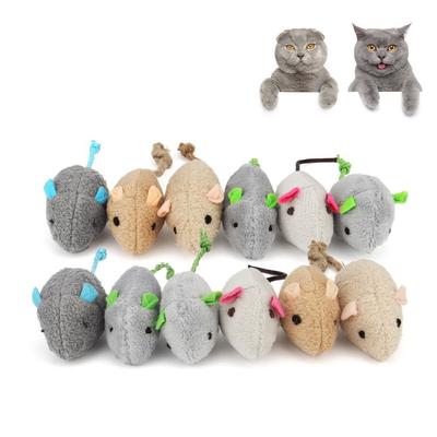 2pcs Funny Soft Interactive for Kitten Cats Training  Simulated Mouse Fake Mice Catnip