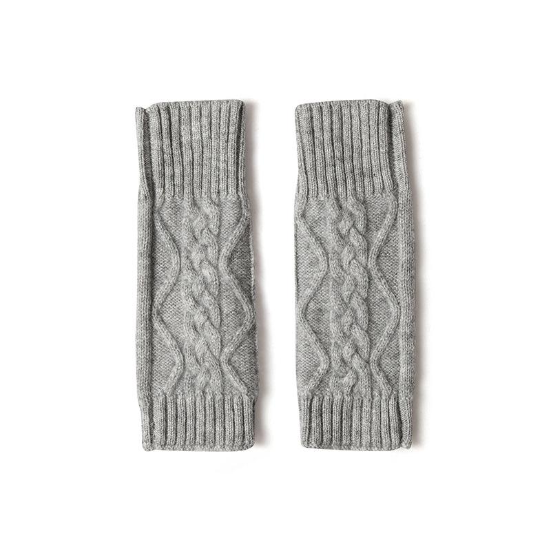 

Gloves Cashmere Autumn and Winter New Style Unisex Short Elbow Protector Windproof and Cold Inner Wear Warm Knitted one size