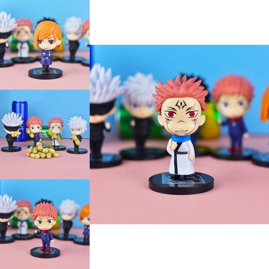6pcs Set Jujutsu Kaisen Gojo Satoru Kugisaki Action Figures Perfect For Collectors And Kids Gifts