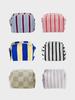 Unfold Striped Terry Pouch (Small) (42 Colors) (Type A)