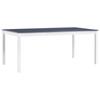 Day and Night - Day and Night White and Gray Pine Wood Dining Table 180x90x73 Cm