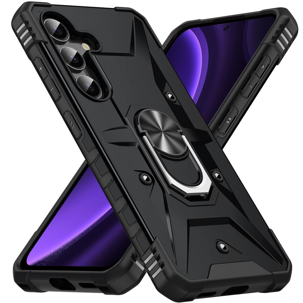 Für Samsung Galaxy A17 5G Hülle Objektivschutz Rüstung Handyhülle für Galaxy A17 A 17 GalaxyA17 Ringständer Stoßfest Funda