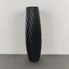 Stripes Design Plastic Flower Vase Solid color Flower Arrangement Plant Pot  Living Room Ornament