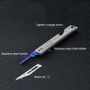 Stainless Steel Fast Open Scalpel MINI Folding Knife Outdoor Survival Camping Portable EDC Tool 10 Blade Free Bottle Opener