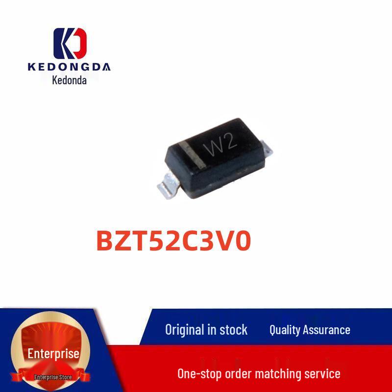 

BZT52C3V0 3.0V SMD Voltage Regulator Diode, 1206 SOD-123 Package