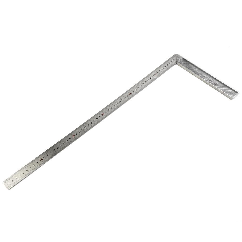 Lightweight Aluminum Alloy Construction Ruler L Shape Angle Square 250mm 600mm