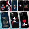 Dominican Republic Flag Phone Case For iPhone 16 Pro Max 11 14 15 17 Pro Max Plus 12 13 Mini 16e 17 Air Back Cover