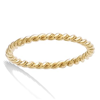 Gold Plated Ring 'Choreography' Golden - 2 Mm