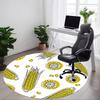 1pc Corn Illustration Chair Carpet for Office, Soft Flannel Throw Mat, Perfect for Office, Holiday Party Decoration Choice Yy260209020