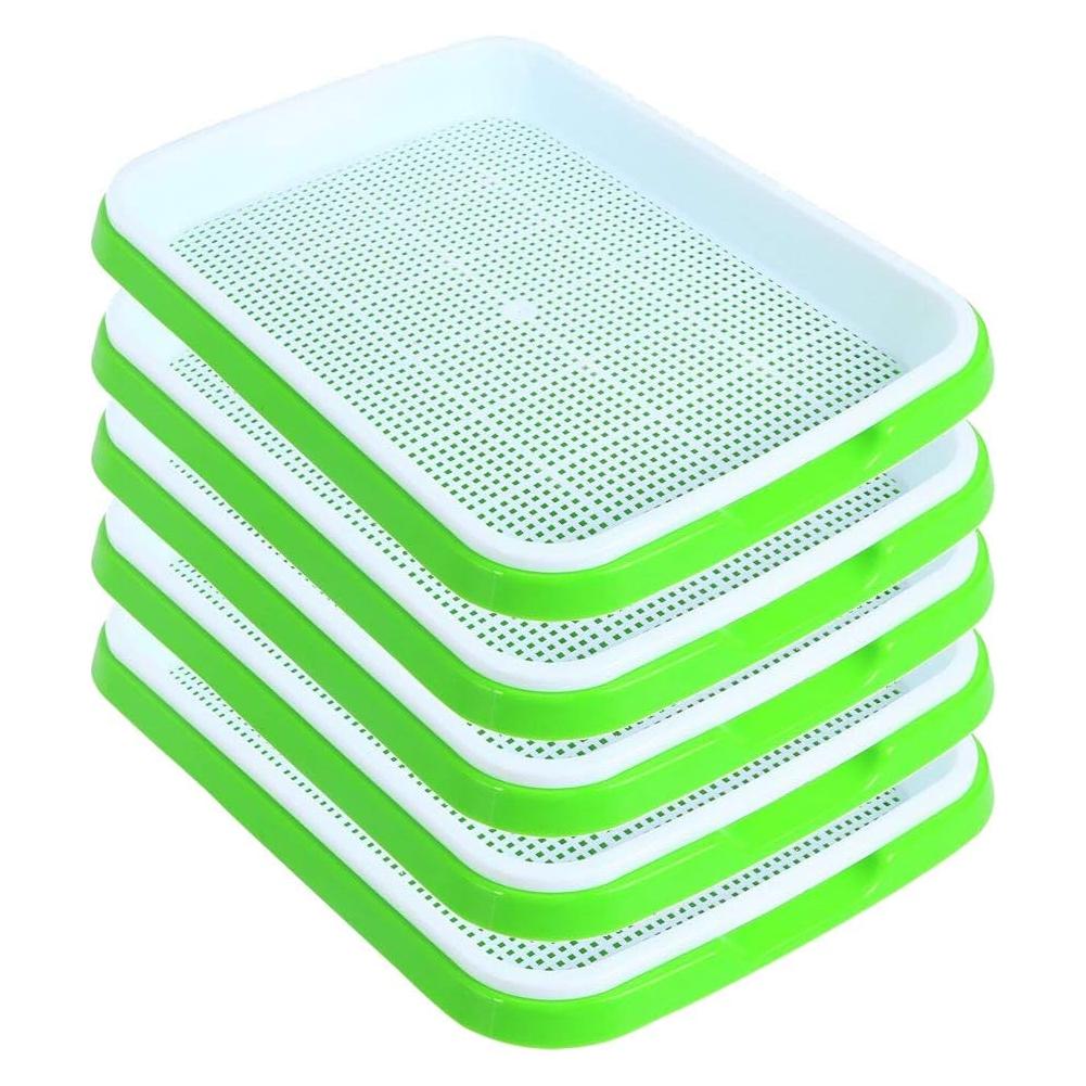 Hydroponic Sprouting Tray For Pea Bean Wheat Cat Grass Soilless Seedling Germination Box Nursery Plate Seed Sprouter Grow Kit