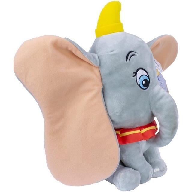 Peluche Animal Pour Bébé Dumbo 32 Cm Avec Effet Sonore, Jouet Enfant Éléphant Disney