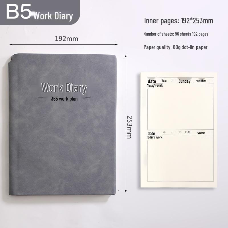 A4 Work Log & Meeting Minutes Book with Custom Printing for Office or Construction Use