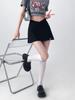 Autumn High Waist Black Slit Skirt for Women - Spicy, Hip-Hugging, Short Skirt Design