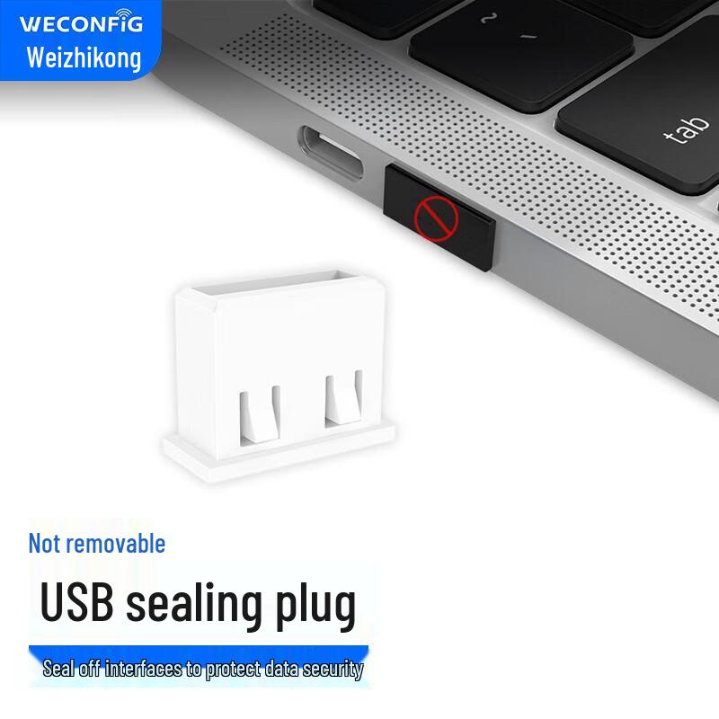 Weizhikong Disposable USB Port Security Lock & Dust Plug