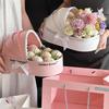 Cradle Fresh Flower Gift Basket for New Moms - Postpartum Souvenir Tote and Keepsake Box