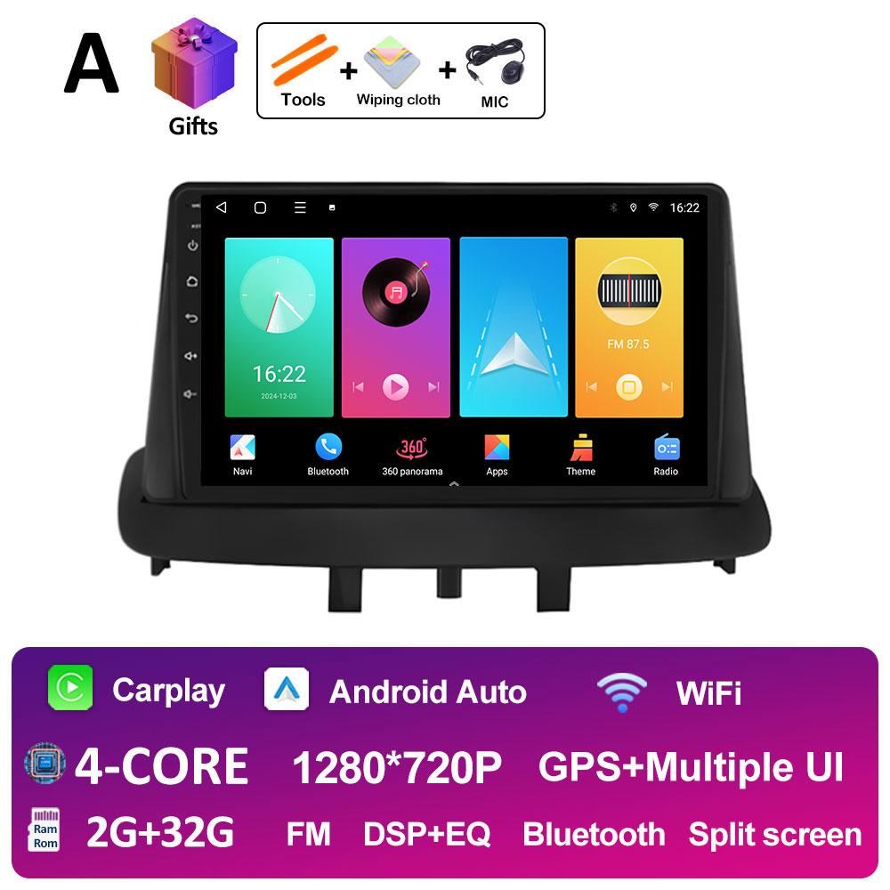 For Renault Megane 3 Fluence Samsung SM3 2008 2009 2010 - 2014 Androdi Auto Car Multimedia Video Radio Player Bluetooth WIFI 4G