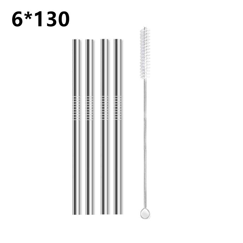 4pcs Short Metal Straws 304 Stainless Steel Straws Eco Reusable Drinking Straws for Kids Drinkware Bar Cocktail Glasses Cup