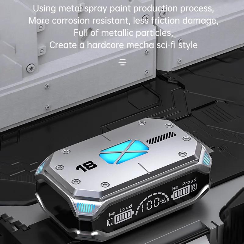 M41 Bluetooth Kopfhörer Kabellose Kopfhörer Smart Touch Digitalanzeige Stereo Ohrhörer Mit Farblicht Magnetische Saugkopfhörer