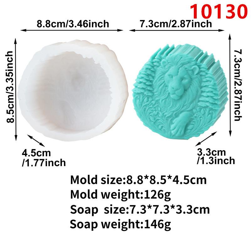 3D Square Animal Horsehead Elephant  Silicone Soap Mold DIY Flamingo Tiger Mold Craft Gift Handmade Bath Bomb Making Supplies