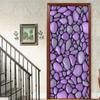 1Pcs Pebble Scenery Porch Vinyl Door Sticker For Bedroom Home Decor Self Adhesive Removable Wall Decal Door Renovation Waterproof Poster