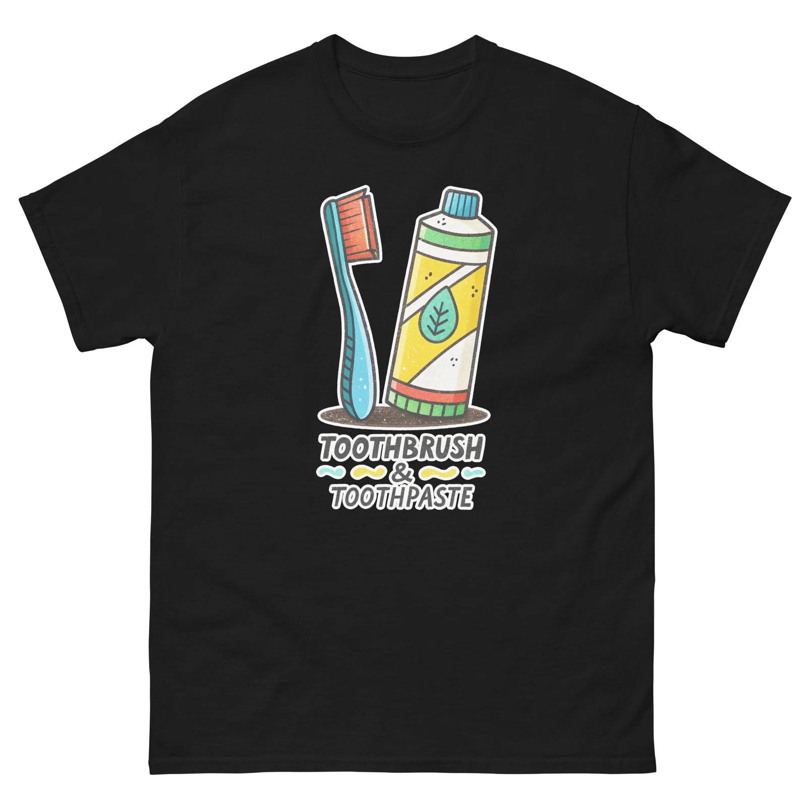 

Toothbrush and Toothpaste Hotel Item Travel Motel T-Shirt XL