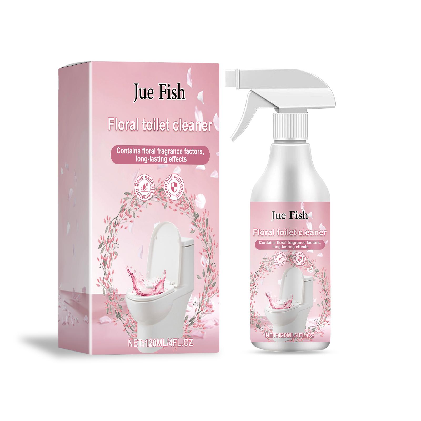 Floral Toilet Cleaner - Powerful Stain Remover for Bathroom - Fresh Scent Home Cleaning Solution 120ml