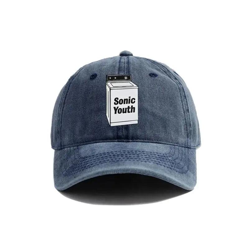 

Sonic Youth Baseball Caps Distressed Hats Cap Men Women Retro Summer Adjustable Hats Dad Gift Outdoor Sunscreen Adjustable