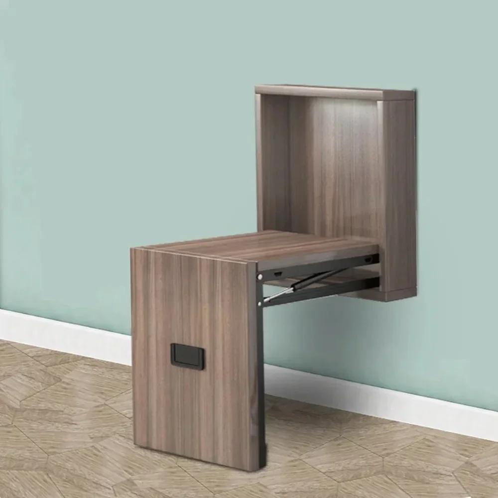 Taboret na buty Montowany na ścianie Ukryty taboret Wielofunkcyjny Domowy Kompaktowy Wygodny Montowany na ścianie Przedpokój Ukryte przechowywanie