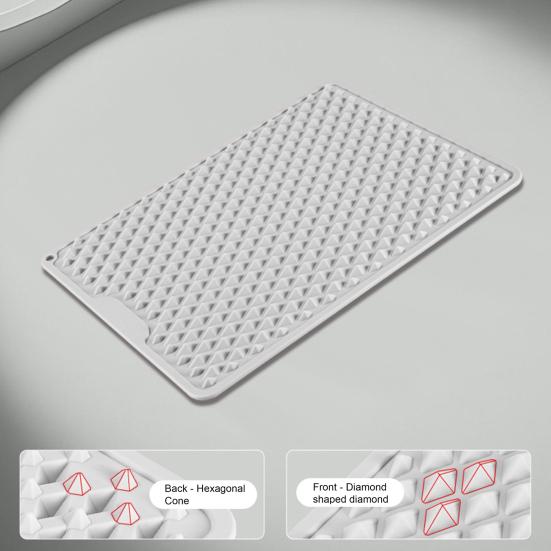 Foldable Foot Massage Mat Non-Slip Wear Resistant Anti-Fatigue Double-Sided Silicone Cushion Portable