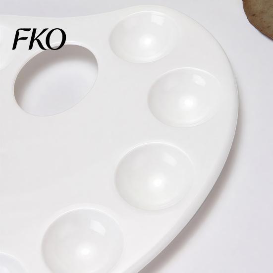 Multipurpose Color Tray Paint Palette, Ten-hole Mixing Tray, Durable Thickened Palette Plastic Art Supplies, for Watercolor Acrylic And Gouache Artist