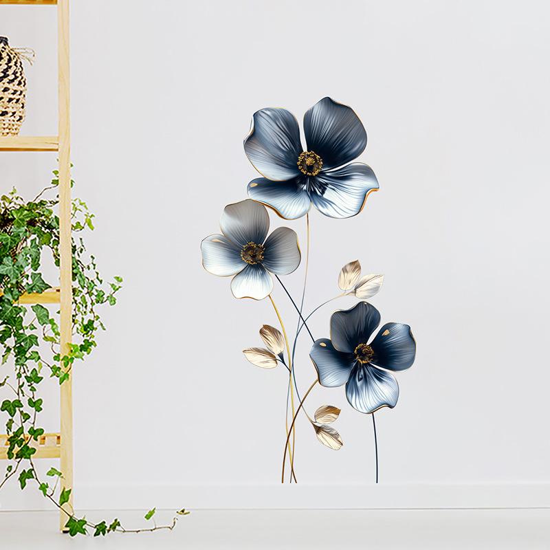 Large Four Leaf Clover Wall Stickers for Bedroom Living Room Home Decor Vinyl Decals Self Adhesive Removable Floral Stickers for Walls