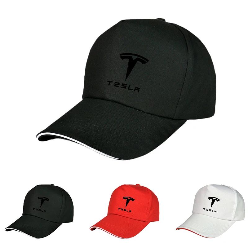 Car Sticker Tesla Baseball Cap Spring Outdoor Adjustable Casual Hats Sunscreen Hat Car Accessories For Tesla Model 3 Model S Mod