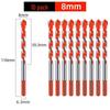 Super Hard 6mm Alloy Triangle Drill for Concrete, Glass, Tile, and Cement