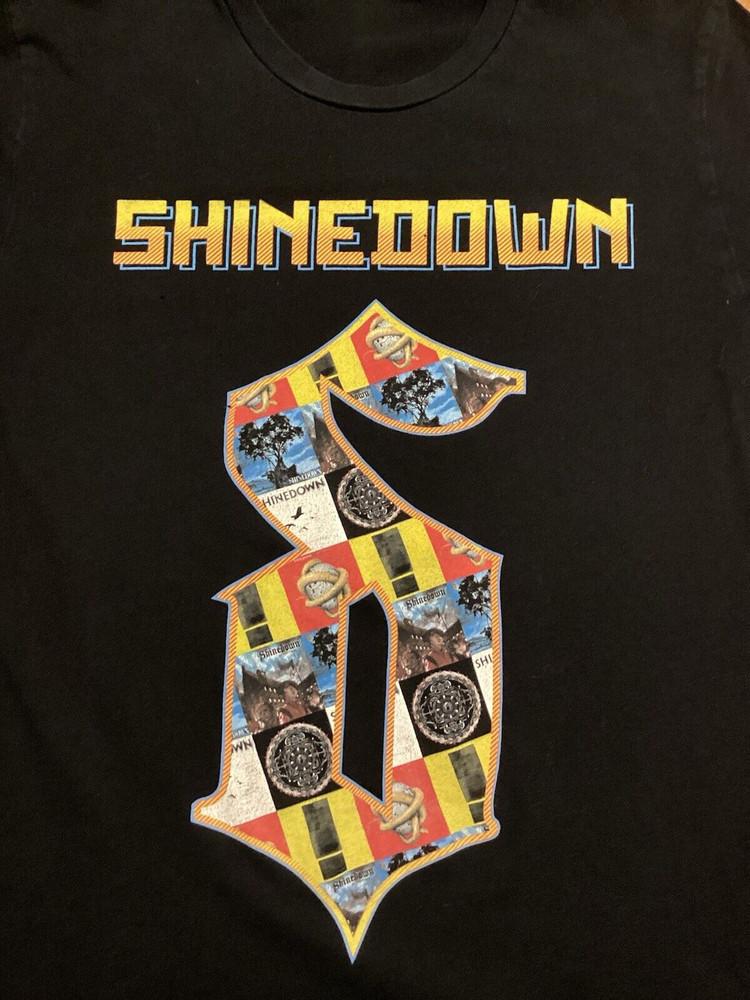 Shinedown Tour Band Black Unisex Cotton TShirt BS033 Unisex T-Shirt XL